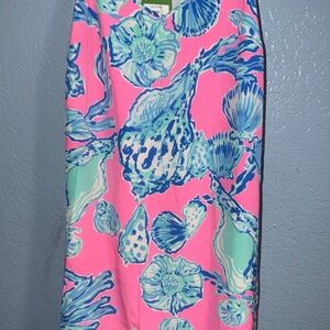Lilly Pulitzer Pink and Blue Floral Dress